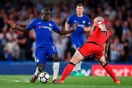 Kante battled tirelessly in midfield for Chelsea
